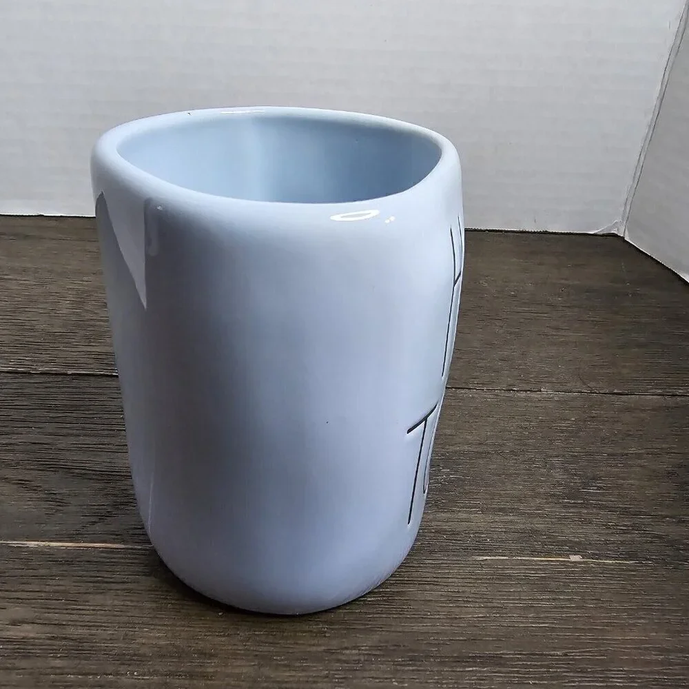NWT Rae Dunn Hop To It Pastel Blue Easter Mug